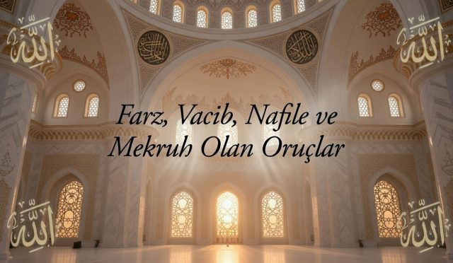 Oruç, fıkıhta hükmüne göre farklı kısımlara ayrılır. Bu ayrım, orucun farz, vacip, nafile veya mekruh oluşunu belirler. Her oruç türünün hükmü, bağlayıcılığı ve terk edilmesi hâlindeki sorumluluğu farklıdır. Mezhepler arasında sınıflandırma farkı bulunmakla birlikte, temel esaslar sabittir.