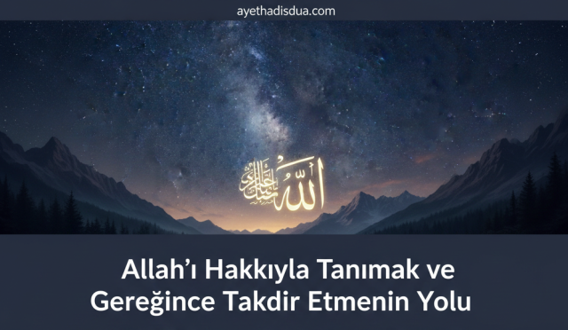Kur’an, insanı yalnızca iman etmeye değil; düşünmeye, tefekkür etmeye ve Allah’ın azametini gereğince idrak etmeye çağırır. Gerçek ilim kalpte haşyet doğurur, insanı kibirden arındırarak teslimiyete götürür.