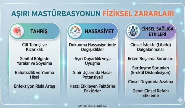 Aşırı Mastürbasyonun Fiziksel Zararları: Tahriş, Hassasiyet ve Cinsel Sağlığa Etkileri