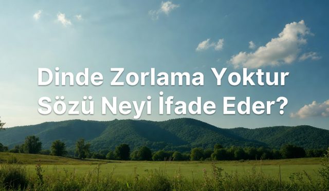 “Dinde zorlama yoktur” ifadesi, dini hükümleri hafife almak ya da sorumluluktan kaçmak için söylenmiş bir söz değildir. Kur’an-ı Kerim’de yer alan bu ilke, imanın gönüllü oluşunu bildirirken; kullukta ciddiyeti ve ilahi ölçülere bağlılığı ortadan kaldırmaz. Peki bu ayet gerçekten neyi ifade eder, neyi ifade etmez?