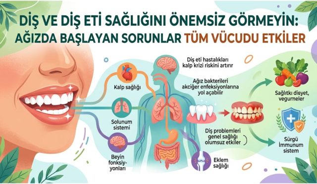 Diş ve diş eti hastalıkları çoğu zaman hayatımızı doğrudan tehdit etmese de ağız sağlığı, sindirim ve genel sağlık açısından kritik öneme sahiptir. Düzenli bakım ve erken kontrollerle ciddi sorunlar önlenebilir.