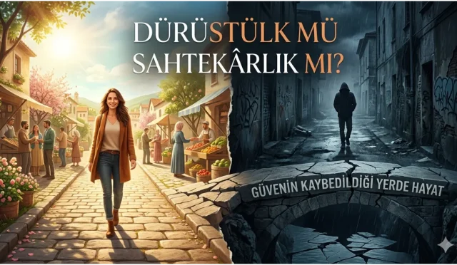 Yalan ve hile kısa vadede kazandırıyor gibi görünse de insanın en büyük sermayesi olan güveni yok eder. Gerçek izzet ve kalıcı başarı ise dürüstlük, sabır ve ilahî adalete teslimiyetle elde edilir.