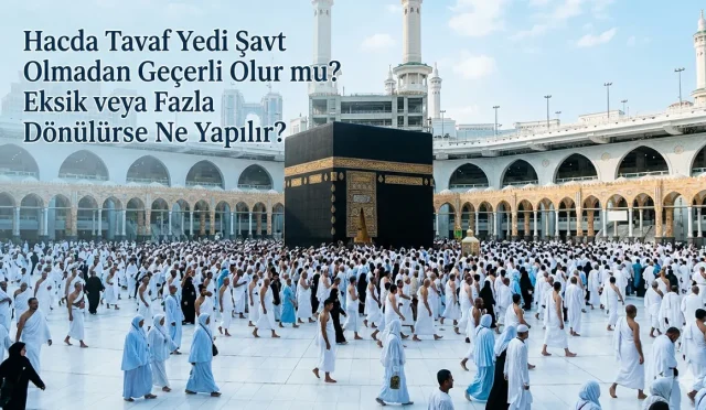Hacda Tavaf Yedi Şavt Olmadan Geçerli Olur mu? Eksik veya Fazla Dönülürse Ne Yapılır?