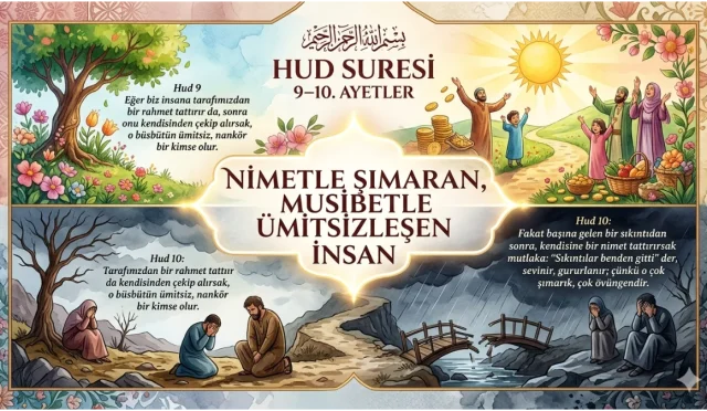 Hud Suresi 9–10. Ayetler: Nimetle Şımaran, Musibetle Ümitsizleşen İnsan