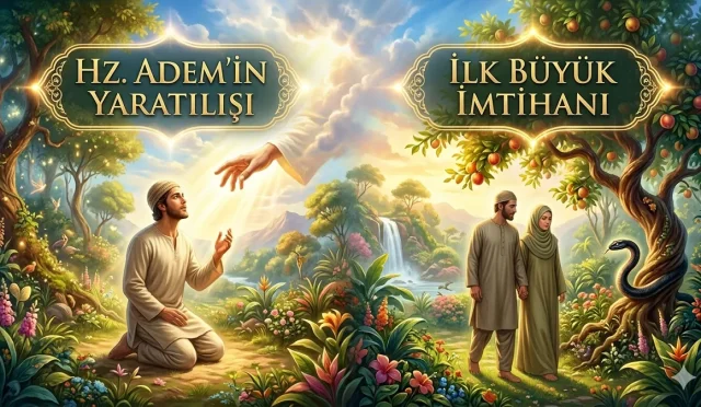 Kuruyan çamurdan suret verilen beşerin, yeryüzünün halifesi olma yolundaki o sarsıcı başlangıç serüveni