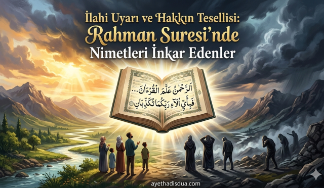 Rahman Suresi, insanın Allah’ın nimetlerini inkar etmesinin sonuçlarını güçlü bir şekilde tasvir eder. 40–41. ayetler, hem ilahi gazabın şiddetini hem de hesap gününde suçluların yüzleşeceği adaleti gözler önüne serer.