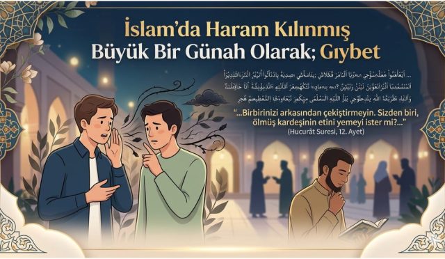 Gıybet, sadece sözle yapılan bir eylem değil, kalbe ve topluma yayılan bir yangındır. İnsan onurunu ve itibarını hedef alan bu büyük günah, hem dünyada hem ahirette ciddi sonuçlar doğurur. Bu makalede gıybetin tanımı, zararları ve korunma yolları detaylı şekilde ele alınmıştır.