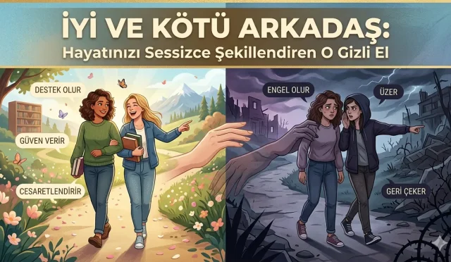 Yanınızdaki kişi sizi ya bir gül bahçesine taşır ya da bir is kuyusuna düşürür! Arkadaş seçiminin sadece bir "tercih" değil, aslında karakterinizin sinsi bir mimarı olduğunu biliyor muydunuz?