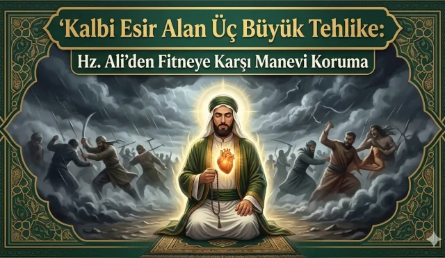 Fitne sadece sokaklarda değil, en çok da nefsin karanlık dehlizlerinde büyür. İslam’ın ilim kapısı Hz. Ali, insanı helaka sürükleyen o üç gizli kaynağı nasıl tanımladı? Kalbinizi esir alan, rızkın bereketini kaçıran ve huzurunuzu çalan o prangalar