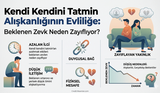 Modern alışkanlıkların evlilik hayatı üzerindeki gizli etkilerini biliyor musunuz? Sürekli hale gelen kendi kendini tatmin (istimna) alışkanlığı; evlilik isteğinin azalmasına, eşler arasındaki arzunun zayıflamasına ve ruhsal bir kopuşa neden olabilir