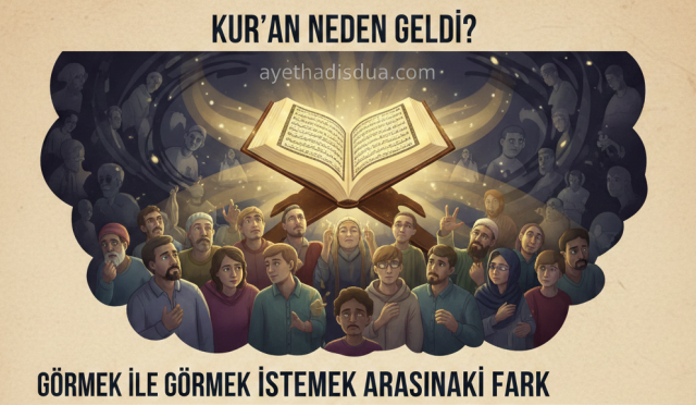 Kur’an, insanı yaratılışını düşünmeye, nimet karşısında nankörleşmemeye ve batıl dayanakları terk etmeye çağırır. Ancak hakikat göz önünde olsa bile, kalp kapalıysa insan gerçeği reddedebilir. Bu yazı, Kur’an’ın modern insana yönelttiği sarsıcı soruları ele alıyor.