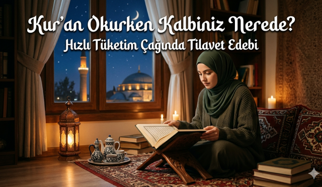 Modern dünyanın hız tutkusu maneviyatımızı nasıl etkiliyor? Kur’an-ı Kerim’i bir "bitirme görevi" gibi görmek yerine, her ayetin huzurunda titreyen bir kalp ile buluşmanın yollarını arıyoruz. Hz. Mevlana’nın "ruhu hissetmek" üzerine olan nasihatleri ve Sadi Şirazi’nin çarpıcı "mektup" benzetmesi eşliğinde; oturuşumuzdan niyetimize, abdestimizden kalbi duruşumuza kadar ilahi kelamın bereketiyle nasıl hemhal olabileceğimizi keşfedin.