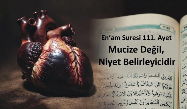 En‘am Suresi 111. ayet, inkârın delil eksikliğinden değil, iradî bir tercihten kaynaklandığını bildirir. Meleklerin indirilmesi ve ölülerin konuşması gibi olağanüstü mucizeler bile, kalbi hakikate kapalı olan kimseyi imana yöneltmeye yetmez. Bu ayet, hidayetin zorla değil bilinçli bir teslimiyetle gerçekleştiğini vurgular.