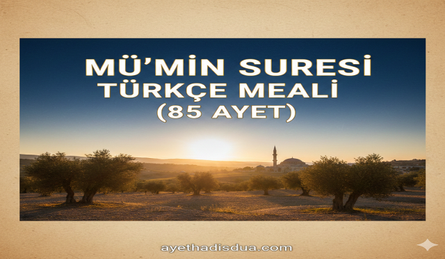 Mü’min Suresi, iman edenleri ve kalplerinde Allah korkusu taşıyanları teselli eden, kıyamet ve ahiret hayatına dair uyarılar içeren bir suredir. Toplam 85 ayetten oluşan bu sure, Allah’ın kudreti, peygamberlerin öğütleri ve inananların ödülleri üzerinde durur.