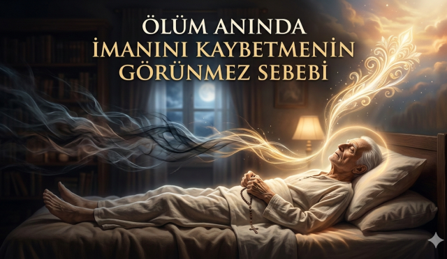 Ölüm anında imanı kaybetmek çoğu zaman bir anda değil, hayat boyu süren ihmallerin sonucudur; kalp sürekli ertelenen tövbeler, alışkanlık hâline gelen günahlar ve dünyevî hırslarla katılaştıkça hakikate karşı duyarsızlaşır. Oysa Allah’a samimiyetle yönelen, imanını bilinçle besleyen ve vicdanını canlı tutan kişi için son nefes bir kayıp değil, bir kavuşma olur.
