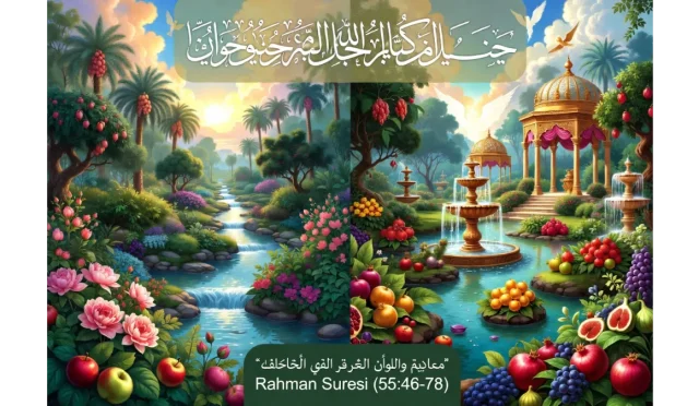 Rahman Suresi’nde Muttakiler İçin Hazırlanan İki Cennet ve Nimetlerin Tasviri