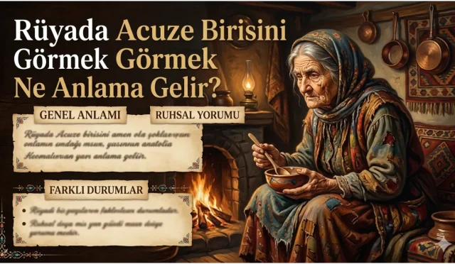 Rüyada acuze görmek; geçici huzursuzluklara, moral bozukluğuna ve bazı uyarılara işaret eder. Ancak rüyanın içeriğinde verilen mesaj dikkate alınırsa, bu sıkıntılar büyümeden sona erebilir.