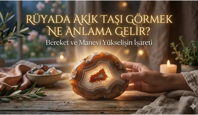 Rüyada akik taşı görmek; rızık kapılarının aralanmasına, aile bereketine ve manevi bir yükselişe işaret eder. Taşın rengi ve şekli ise rüyanın mesajını daha da derinleştirir.