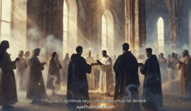 Rüyada adının çağrıldığını veya birinin kendisine seslendiğini duymak, genellikle hayırlı ve sevindirici gelişmelere işaret eder. Bu rüya, güzel haberler ve insanlar arasında itibar kazanmakla yorumlanır.