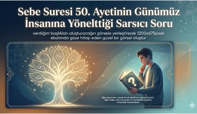 Sebe Suresi 50. Ayetinin Günümüz İnsanına Yönelttiği Sarsıcı Soru