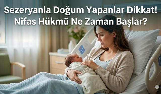 Sezeryan doğumda "nifas yoktur" sözü doğru mu? Doğumun şekli değil, rahimden gelen o detaya dikkat! İbadetlerinize başlamadan önce sezeryan sonrası lohusalık hallerinin fıkhi sınırlarını mutlaka öğrenin