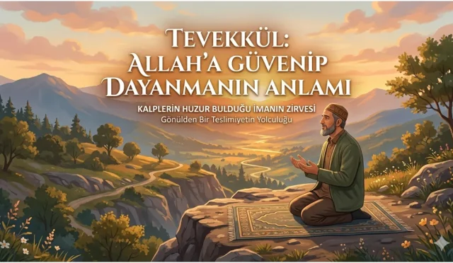 Tevekkül, kulun gerekli gayreti gösterdikten sonra sonucu Allah’a bırakmasıdır. Bu bilinç, kalbe huzur verir; korku ve endişeyi azaltır, insanı teslimiyetle güçlendirir.