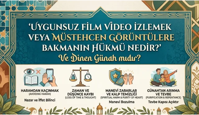 Uygunsuz Filim Video İzlemek  yada Müstehcen Görüntülere Bakmanın Hükmü Nedir ve Dinen Günah mıdır?