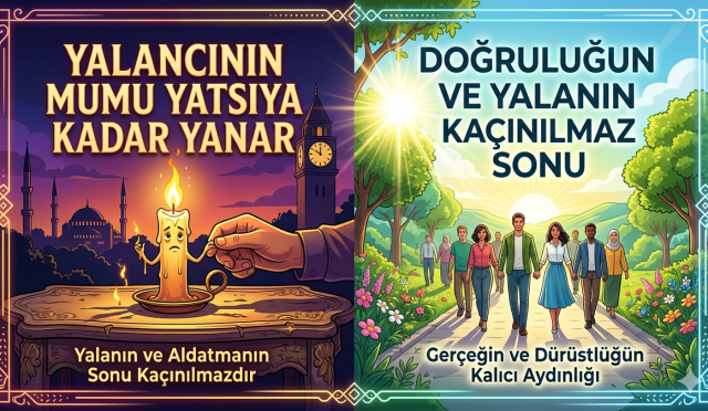 Bir insan küçük bir hileyle kazanç sağladığını zannettiğinde gerçekten kazançlı mı olur, yoksa farkında olmadan kendi itibarını mı tüketir? Yalancının mumunun yatsıya kadar yanması sadece bir atasözü mü, yoksa hayatın değişmeyen bir hakikatinin ifadesi midir?