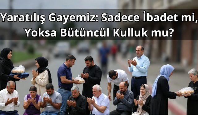 “Ben cinleri ve insanları ancak bana kulluk etsinler diye yarattım.” ayeti, ibadeti sadece namaz ve oruçla sınırlı bir görev listesi olarak değil; hayatın tamamını kuşatan bir teslimiyet bilinci olarak tanımlar. Peki biz gerçekten kulluk mu ediyoruz, yoksa ibadeti daraltarak vicdanımızı mı rahatlatıyoruz?