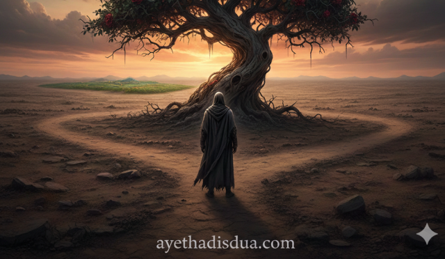 Saffat Suresi 66–67. ayetler, inkârda direnenlerin zakkumla karınlarını dolduracaklarını ve ardından kaynar su içeceklerini bildirerek ilahi adaletin sarsıcı bir sahnesini gözler önüne serer. Bu tasvir, korkutmak için değil; dünyadaki tercihlerin ahirette karşılıksız kalmayacağını hatırlatmak içindir.