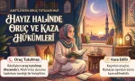 Adet gören kadınlar Ramazan orucunu tutabilir mi ve tutamadıkları günleri nasıl kaza ederler? Hz. Aişe’nin (r.a.) rivayetleri ışığında İslam fıkhına göre hayız döneminde oruç yasağı, tutulmayan oruçların hükmü ve merak edilen fıkhi ölçüler bu rehberde.