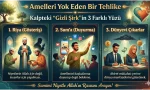 Gece karanlığındaki siyah karıncanın ayak sesinden daha gizli bir tehlike: Riya. Bazen bir rükûyu uzatmakta, bazen de birinin takdirini beklemenin sessizliğinde saklıdır. Amellerin sevabını bir çırpıda yok eden, kalbi içten içe kemiren 'Gizli Şirk'in 3 sinsi yüzüyle tanışmaya hazır mısınız? Niyetinizin saflığını korumak ve kalbinizdeki görünmez putları devirmek için bu manevi röntgene kulak verin