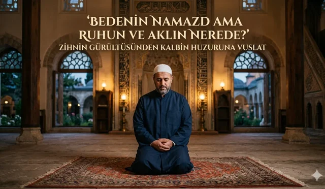 Secdede alnınız yere değerken, kalbiniz hangi dünyaların hesabını yapıyor? Modern çağın hızıyla sarhoş olan zihinlerimizi seccadenin o deryasına nasıl sabitleyebiliriz? Eğilip bükülen bir bedenin ötesine geçip, ne söylediğini bilerek huzura durmanın ve gafletin uyuşturucu etkisinden sıyrılmanın yollarını arıyoruz. "Orada" yani kalpte olmanın, ruhsuz bir cesede dönen namazı yeniden diriltmenin manevi sırlarını keşfedin.