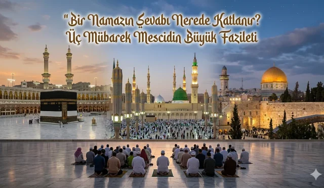 İslam’da bazı mekanlar vardır ki orada yapılan ibadetlerin sevabı kat kat artırılır. Peygamber Efendimiz’in (s.a.v) bizzat müjdelediği; tek bir namazın sevabını yüz bin katına kadar yükselten o üç mübarek mescidin manevi sırlarını aralıyoruz. Mescid-i Haram, Mescid-i Nebevi ve Mescid-i Aksa’da ibadet etmenin eşsiz faziletini ve bu kutsal merkezlerin İslam dünyasındaki sarsılmaz yeri