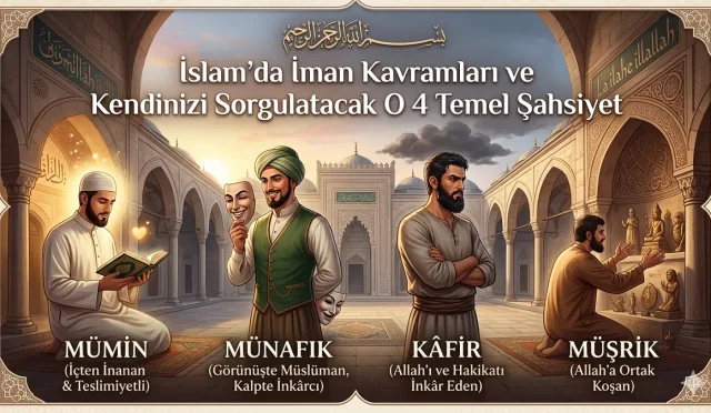 İman sadece bir kimlik etiketi mi, yoksa ruhun derinliklerinde saklı bir emanet mi? Mümin, Münafık, Kâfir ve Müşrik kavramları arasındaki o ince çizgiler hayatınızı nasıl şekillendiriyor?