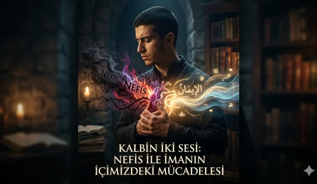 İnsan kalbi, iyilik ile kötülüğün hiç bitmeyen bir mücadele içinde olduğu dev bir meydandır. Bir yanda iman ve akıl insanı hayra çağırırken, diğer yanda nefis ve şeytan süslenmiş arzularla kalbi kuşatmaya çalışır. Kalpteki bu iki zıt sesin mücadelesini anlamak, insanın manevi dünyasını koruması ve nefsin esaretinden kurtulup gerçek huzura kavuşması
