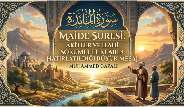 Maide Suresi sadece "sofra" kıssası değil, iman edenlerin sadakat sınavıdır! Muhammed Gazali'nin derinlikli analiziyle ilahi akitlerin ve sözleşmelerin büyük mesajı.