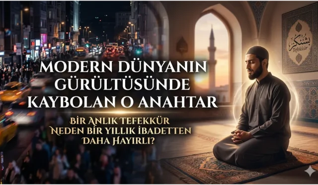 Hızla akan sosyal medya postları ve bitmeyen bildirimler arasında ruhunuzun susuz kaldığını mı hissediyorsunuz? İnsan aklının Allah’ın sonsuz azameti karşısındaki o 'aciz ama asil' duruşunu, kalbi dirilten tefekkürün şifreleri. 'Ben kimim, nereye gidiyorum?' sorusunun peşine düşerek, zihninizi meşgul eden detaylardan sıyrılıp kalbinizdeki o gizli kapıyı aralamaya hazır mısınız?"