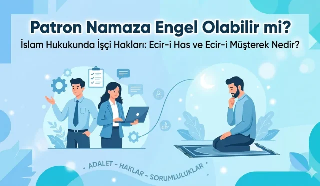 İş yerinde kılınan namaz 'kul hakkı' mı, yoksa engellenemez bir 'Allah hakkı' mı? İslam hukukunda 'özel işçi' (Ecir-i Has) ve 'götürü işçi' (Ecir-i Müşterek) ayrımı, mesai saatlerindeki ibadet özgürlüğünü nasıl şekillendiriyor? Cuma ve vakit namazlarının farzları neden hiçbir sözleşmeyle kısıtlanamazken, uzun nafile ibadetler neden işverenin hakkına tecavüz sayılıyor?