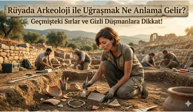 Rüyada arkeoloji ile uğraşmak sadece bir kazı mı, yoksa geçmişin bir uyarısı mı? Başarınızı kıskanan gizli düşmanlara ve gün yüzüne çıkacak sırlara hazır mısınız?