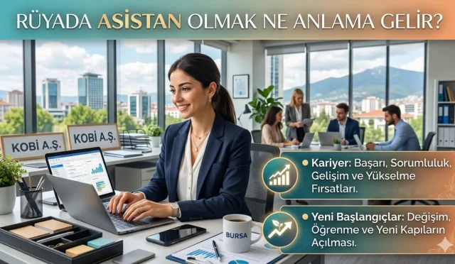 Rüyada asistan olduğunu görmek iş hayatında yeni bir göreve, sağlam bağlantılara ve güvenli bir kariyere işarettir. Geleceğinizi şekillendirecek bu rüyanın anlamını keşfedin.