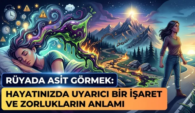 Rüyada asit görmek, yaklaşan zorluklara ve dikkat edilmesi gereken engellere işaret eder. Bu uyarıcı rüyanın manevi ve psikolojik anlamlarını keşfederek sorunları kökten çözün.