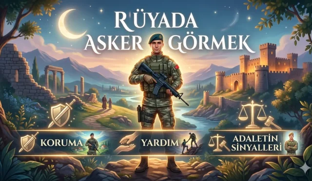 Rüyada asker görmek müminlere ilahi yardımın ve adaletin tecellisidir. Korunma, güç ve manevi müjdeler içeren bu rüyanın hayatınıza yansıyan sırlarını keşfedin.
