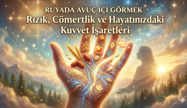 Rüyada avuç içi görmek; kişinin dünyevi gücünü, rızık genişliğini ve karakterindeki cömertliği simgeler. Avucun açık veya kapalı olması, hayatınıza akacak bolluğun ya da dikkat etmeniz gereken tutumluluğun habercisidir. Maddi ve manevi kuvvetinize dair kadim sırları barındıran bu rüyanın tüm ayrıntılarını ve taşıdığı hayır işaretleri