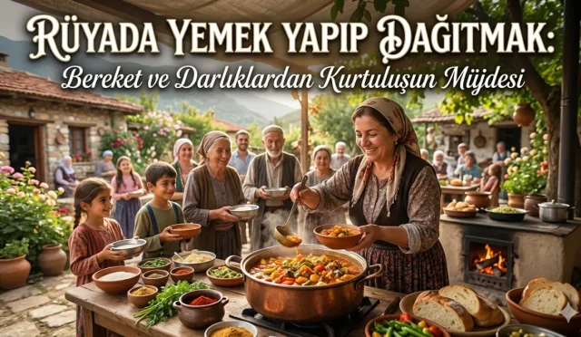 Rüyada yemek yapıp dağıtmak hem paylaşmanın bereketi hem de yaklaşan ferahlığın habercisidir. Sıkıntılardan kurtulmaya ve manevi huzura dair bu özel rüyanın sırlarını keşfedin.