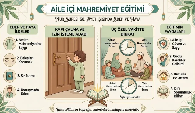 İslam’da aile içi mahremiyetin sınırları nelerdir? Çocukların ve yetişkinlerin uyması gereken edep kuralları, Peygamber Efendimiz’in (sav) tavsiyeleri